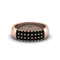 Black Diamond Regal Harmony Wedding Band - Marlowe No. 8 image 1