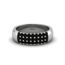 Black Diamond Regal Harmony Wedding Band - Marlowe No. 9 image 1