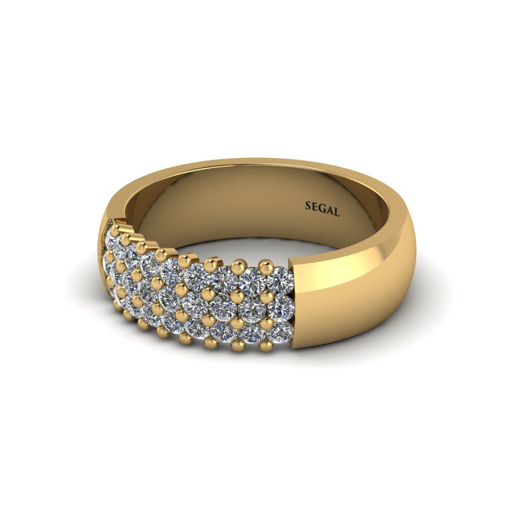 Diamond Regal Harmony Wedding Band - Marlowe No. 1