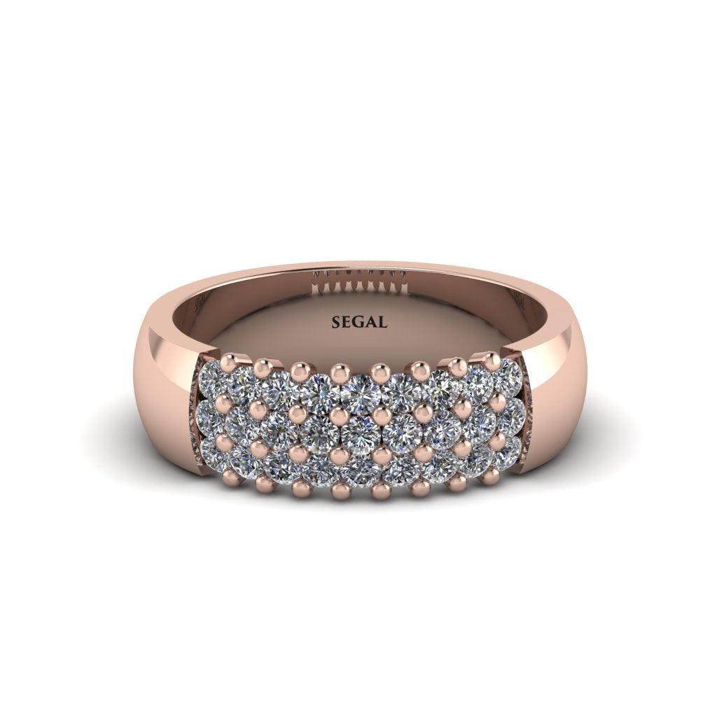 Diamond Regal Harmony Wedding Band - Marlowe No. 2
