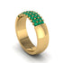 Emerald Regal Harmony Wedding Band - Marlowe No. 4 image 2