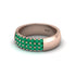 Emerald Regal Harmony Wedding Band - Marlowe No. 5 image 3