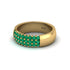 Emerald Regal Harmony Wedding Band - Marlowe No. 4 image 3