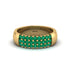 Emerald Regal Harmony Wedding Band - Marlowe No. 4 image 1