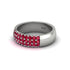 Ruby Regal Harmony Wedding Band - Marlowe No. 12