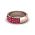 Ruby Regal Harmony Wedding Band - Marlowe No. 11