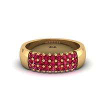 Ruby Regal Harmony Wedding Band - Marlowe No. 10 image 1