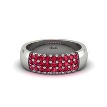 Ruby Regal Harmony Wedding Band - Marlowe No. 12 image 1