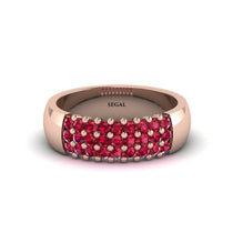 Ruby Regal Harmony Wedding Band - Marlowe No. 11 image 1