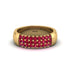 Ruby Regal Harmony Wedding Band - Marlowe No. 10