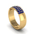 Sapphire Regal Harmony Wedding Band - Marlowe No. 13