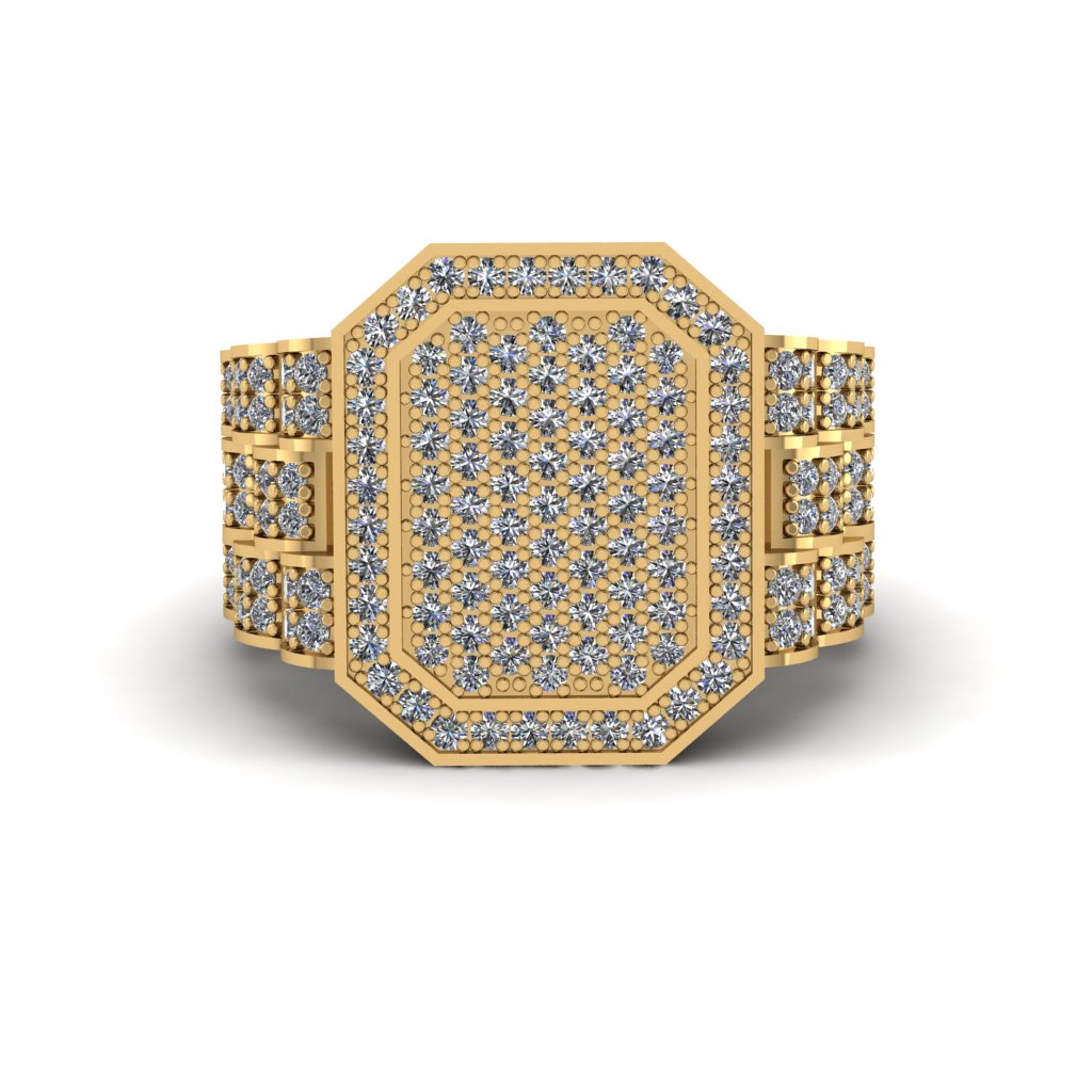 Diamond Regal Majesty Gold Men's Ring - Devin No. 1