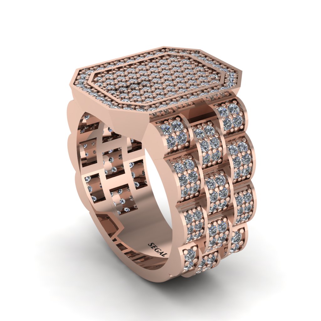 Diamond Regal Majesty Gold Men's Ring - Devin No. 2