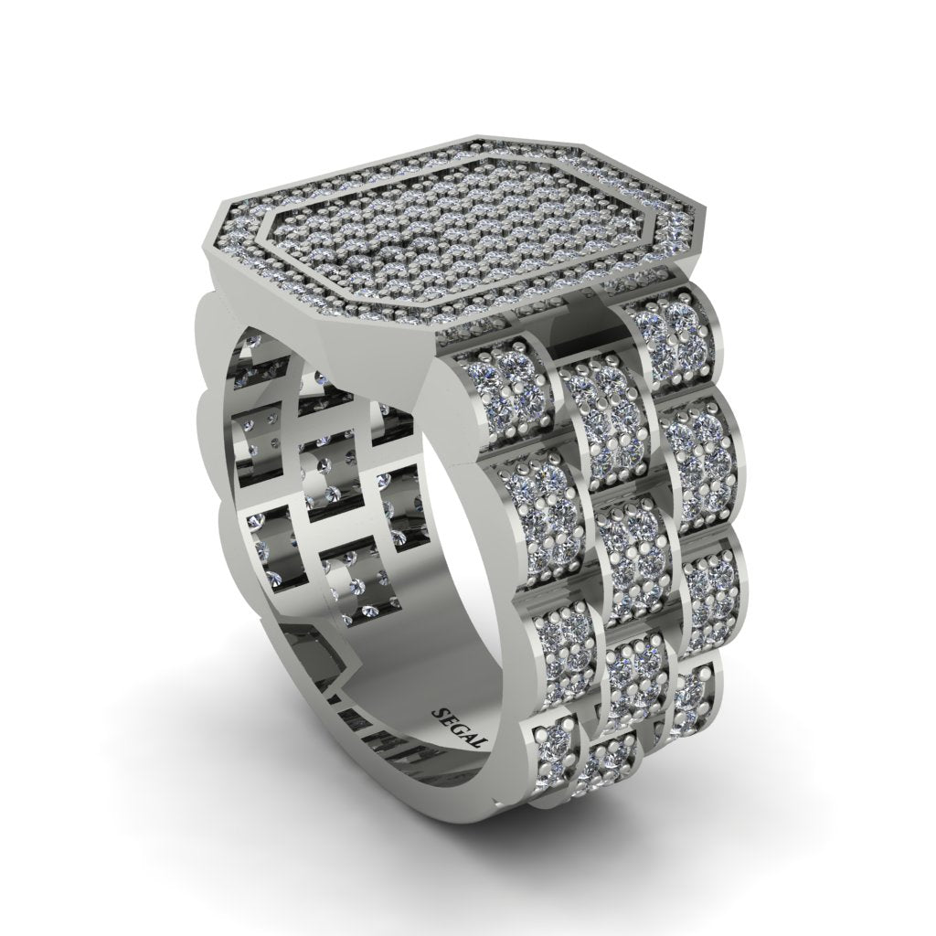 Diamond Regal Majesty Gold Men's Ring - Devin No. 3