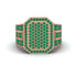 Emerald Regal Majesty Gold Men's Ring - Devin No. 5 image 2