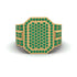 Emerald Regal Majesty Gold Men's Ring - Devin No. 4 image 2