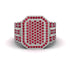 Ruby Regal Majesty Gold Men's Ring - Devin No. 12