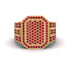 Ruby Regal Majesty Gold Men's Ring - Devin No. 10