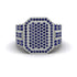 Sapphire Regal Majesty Gold Men's Ring - Devin No. 15