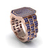 Sapphire Regal Majesty Gold Men's Ring - Devin No. 14 image 3