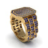 Sapphire Regal Majesty Gold Men's Ring - Devin No. 13 image 3