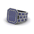 Sapphire Regal Majesty Gold Men's Ring - Devin No. 15