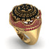 Black Diamond Regal Radiance Signet Men's Fashion Ring - Frankie No. 52