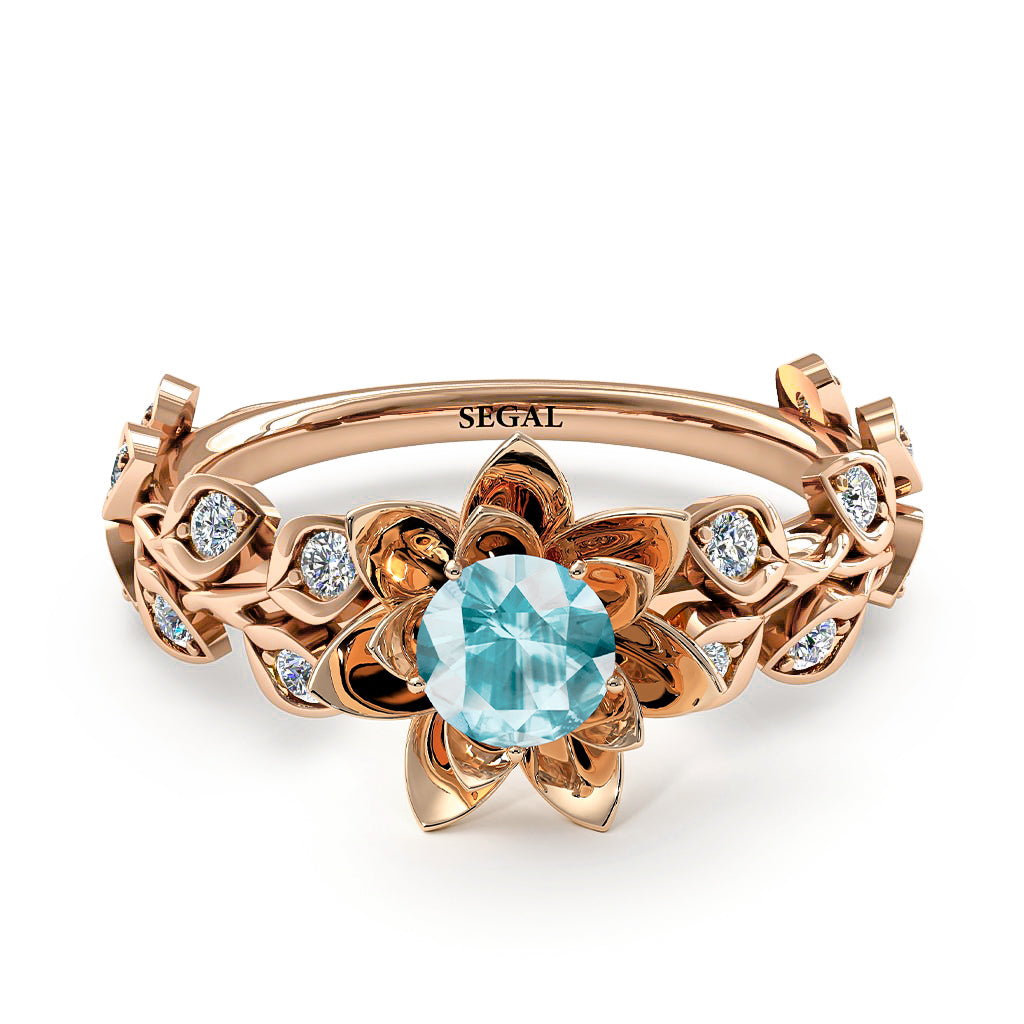 Lotus Flower And Leaves - Anna no. 405