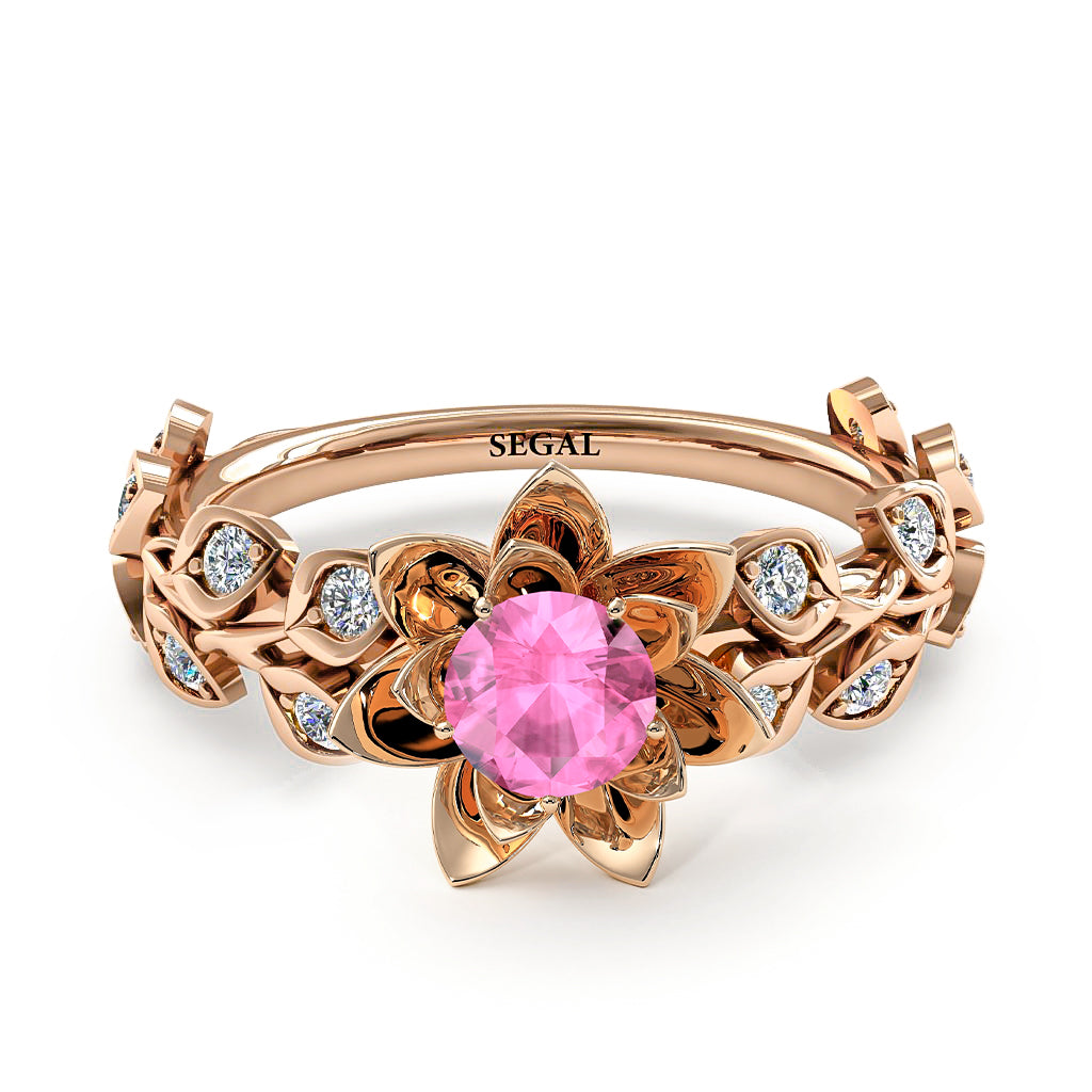 Lotus Flower And Leaves - Anna no. 805