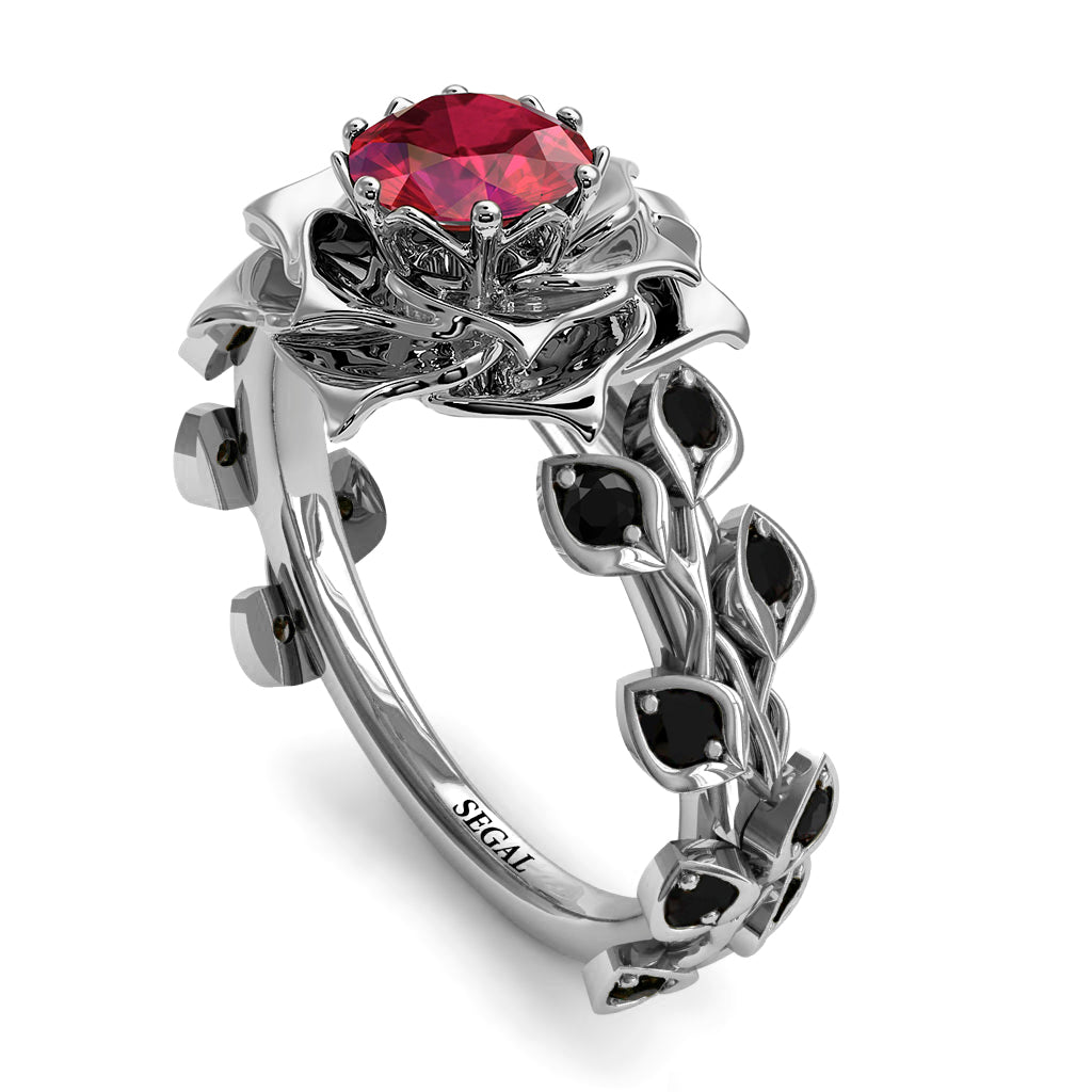 Rose Flower And Leaves - Diana no. 24