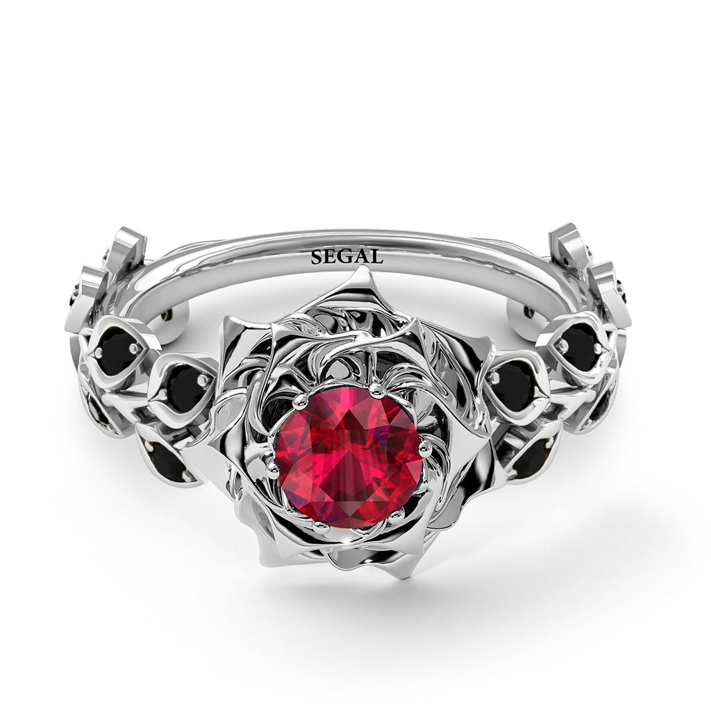 Rose Flower And Leaves - Diana no. 24