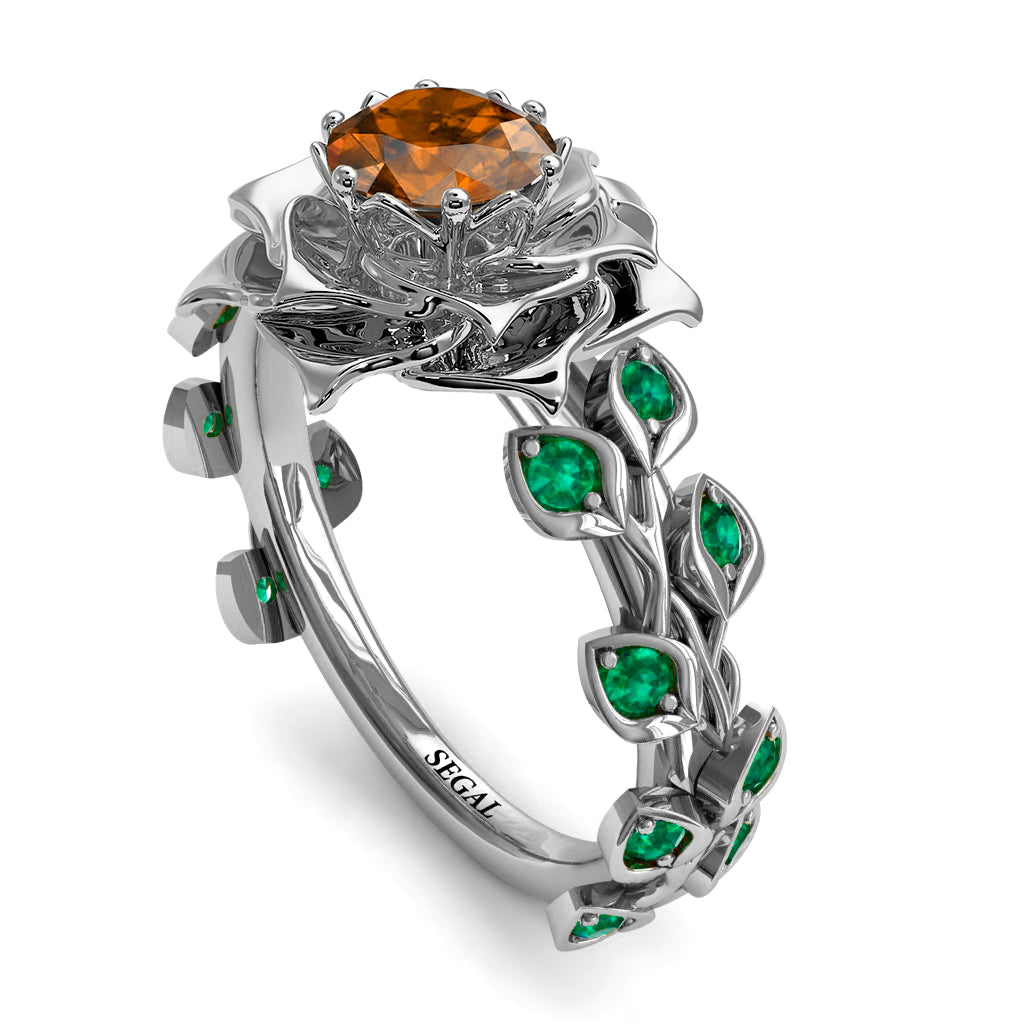 Rose Flower And Leaves - Diana no. 1106