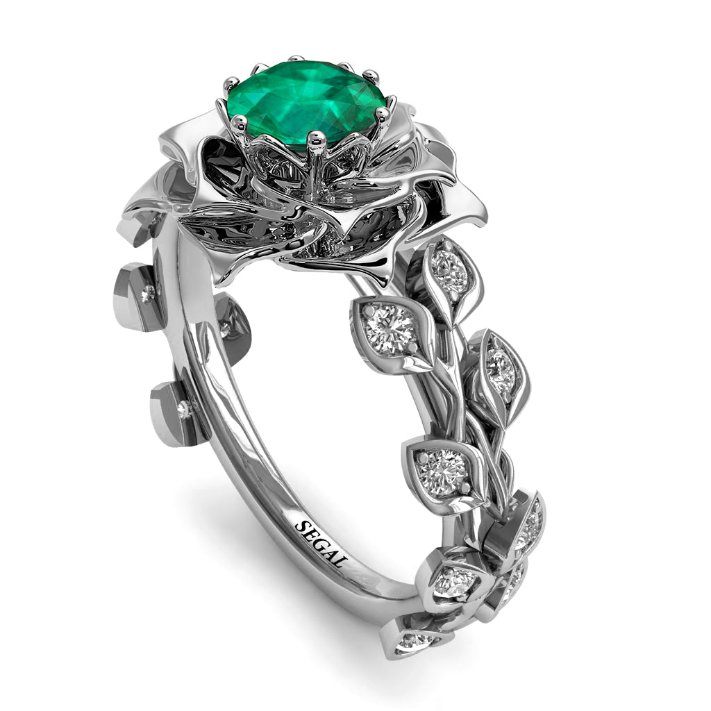 Rose Flower And Leaves - Diana no. 33