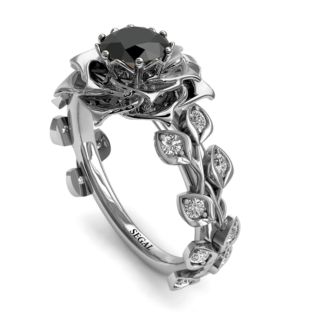 Rose Flower And Leaves - Diana no. 63