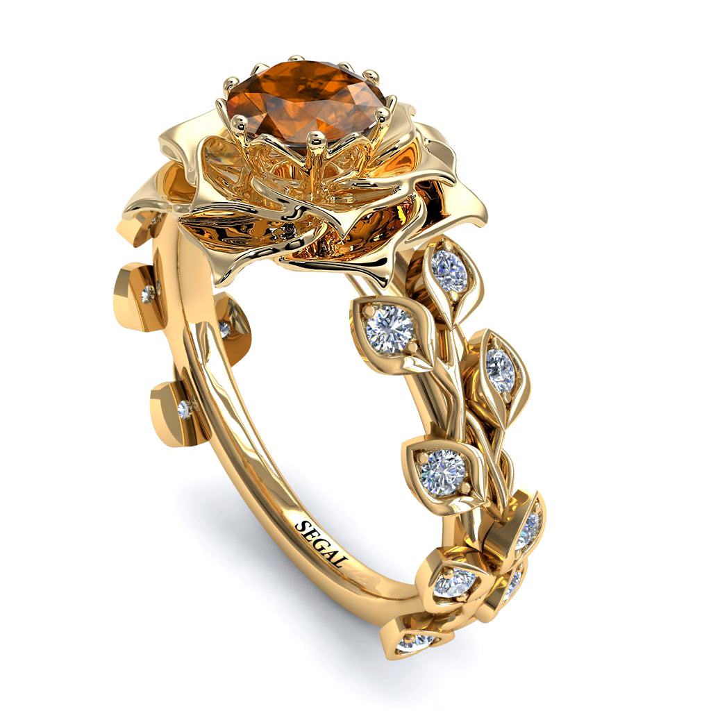 Rose Flower And Leaves - Diana no. 1101