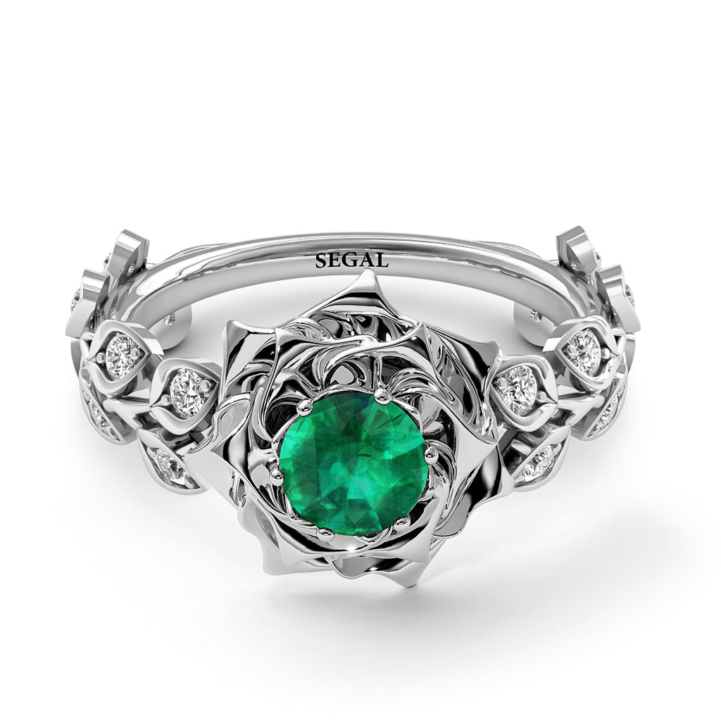 Rose Flower And Leaves - Diana no. 33