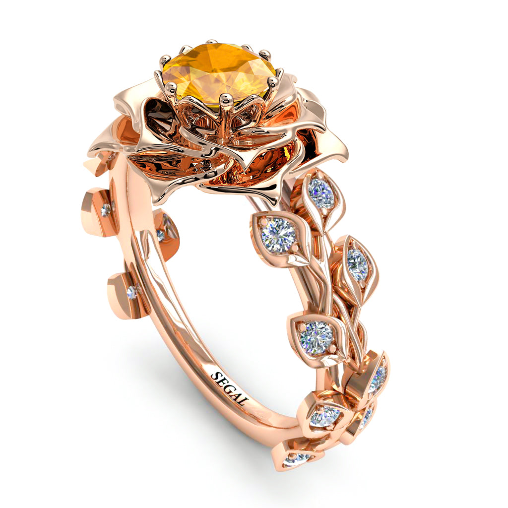 Rose Flower And Leaves - Diana no. 602