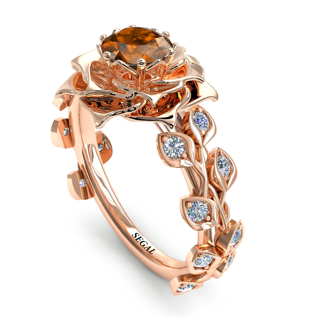 Rose Flower And Leaves - Diana no. 1102