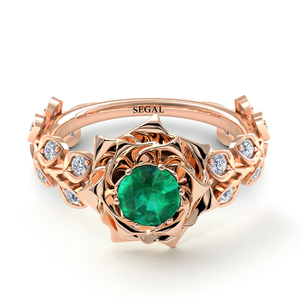 Rose Flower And Leaves - Diana no. 32