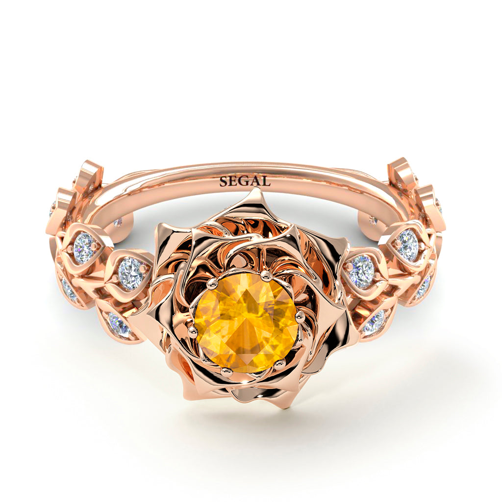 Rose Flower And Leaves - Diana no. 1002