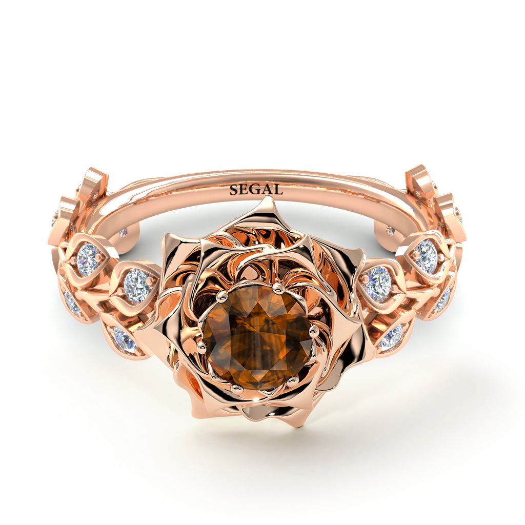 Rose Flower And Leaves - Diana no. 1102