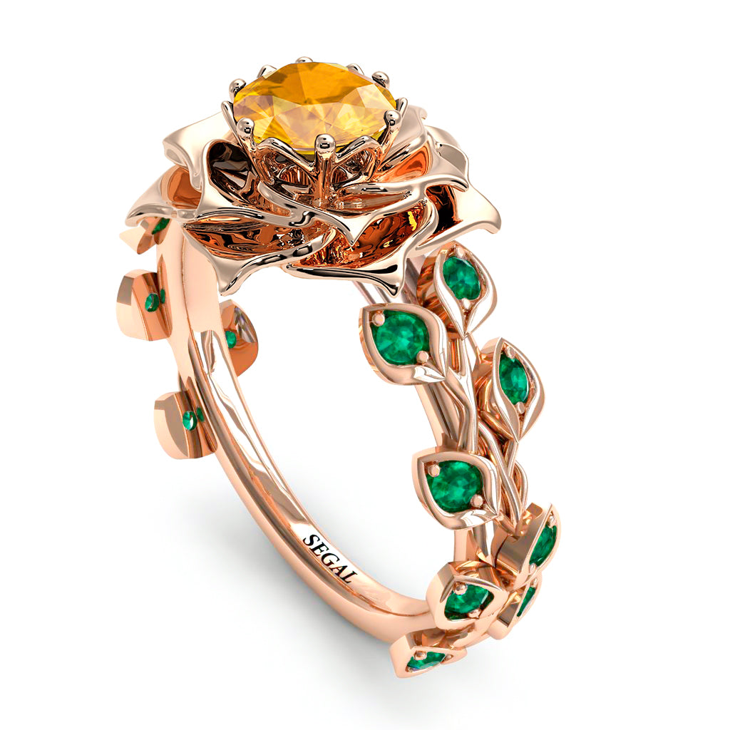 Rose Flower And Leaves - Diana no. 605