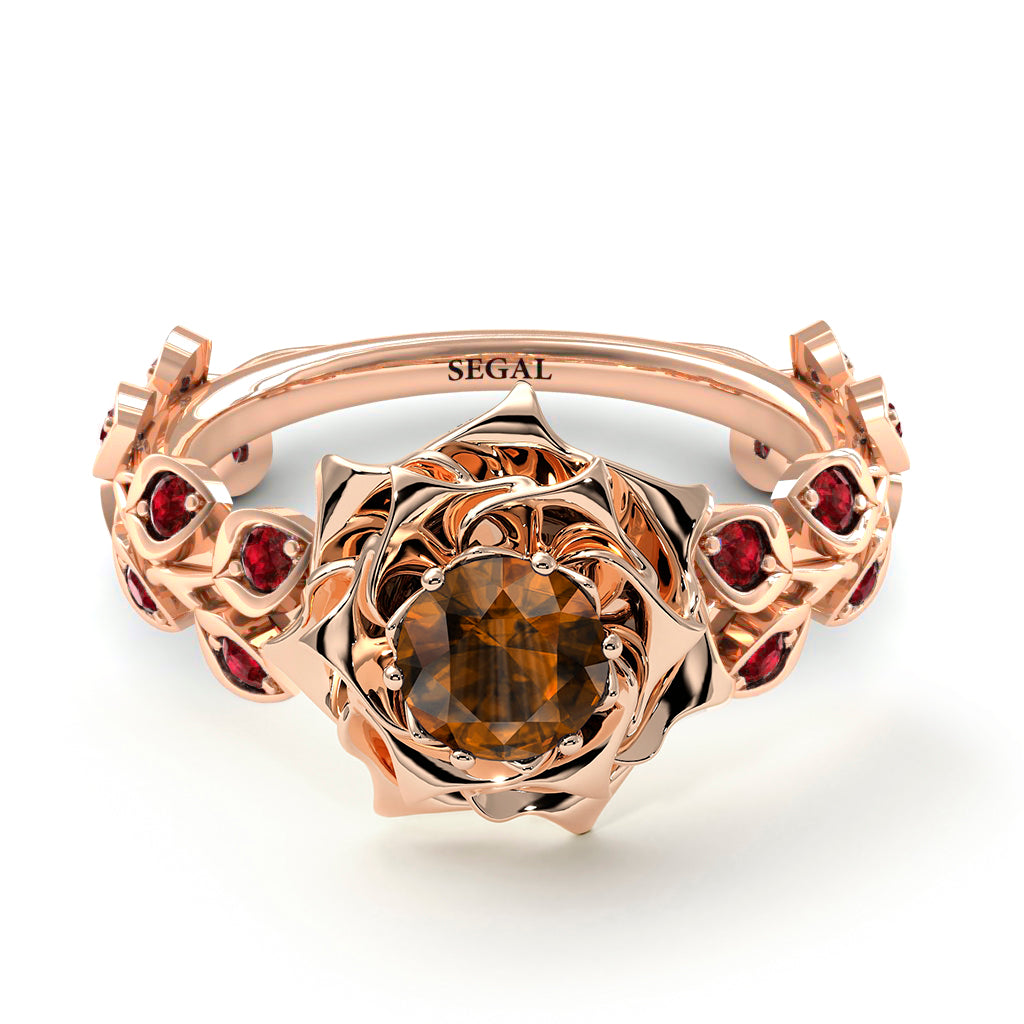 Rose Flower And Leaves - Diana no. 1111