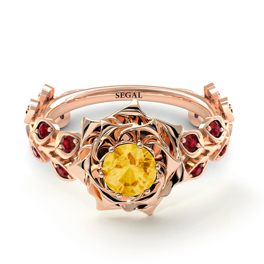 Rose Flower And Leaves - Diana no. 611