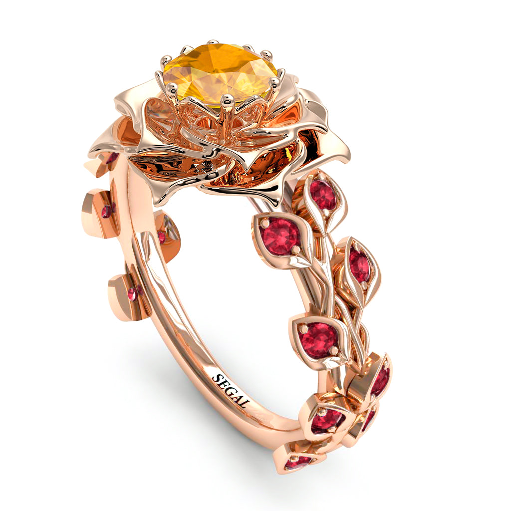 Rose Flower And Leaves - Diana no. 1011