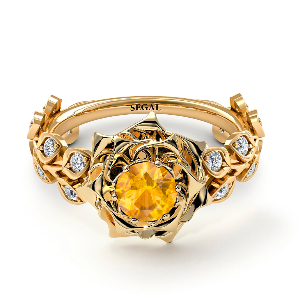 Rose Flower And Leaves - Diana no. 1001