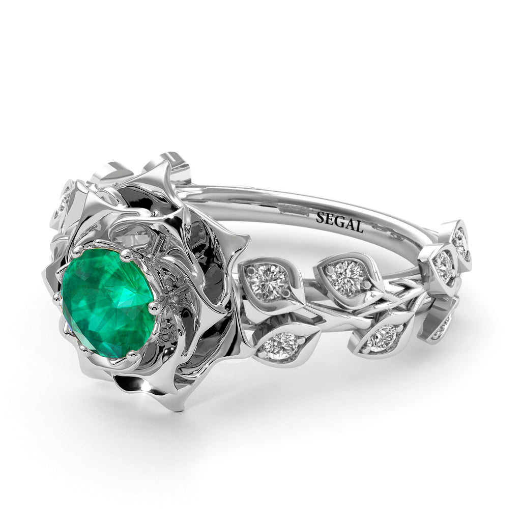 Rose Flower And Leaves - Diana no. 33