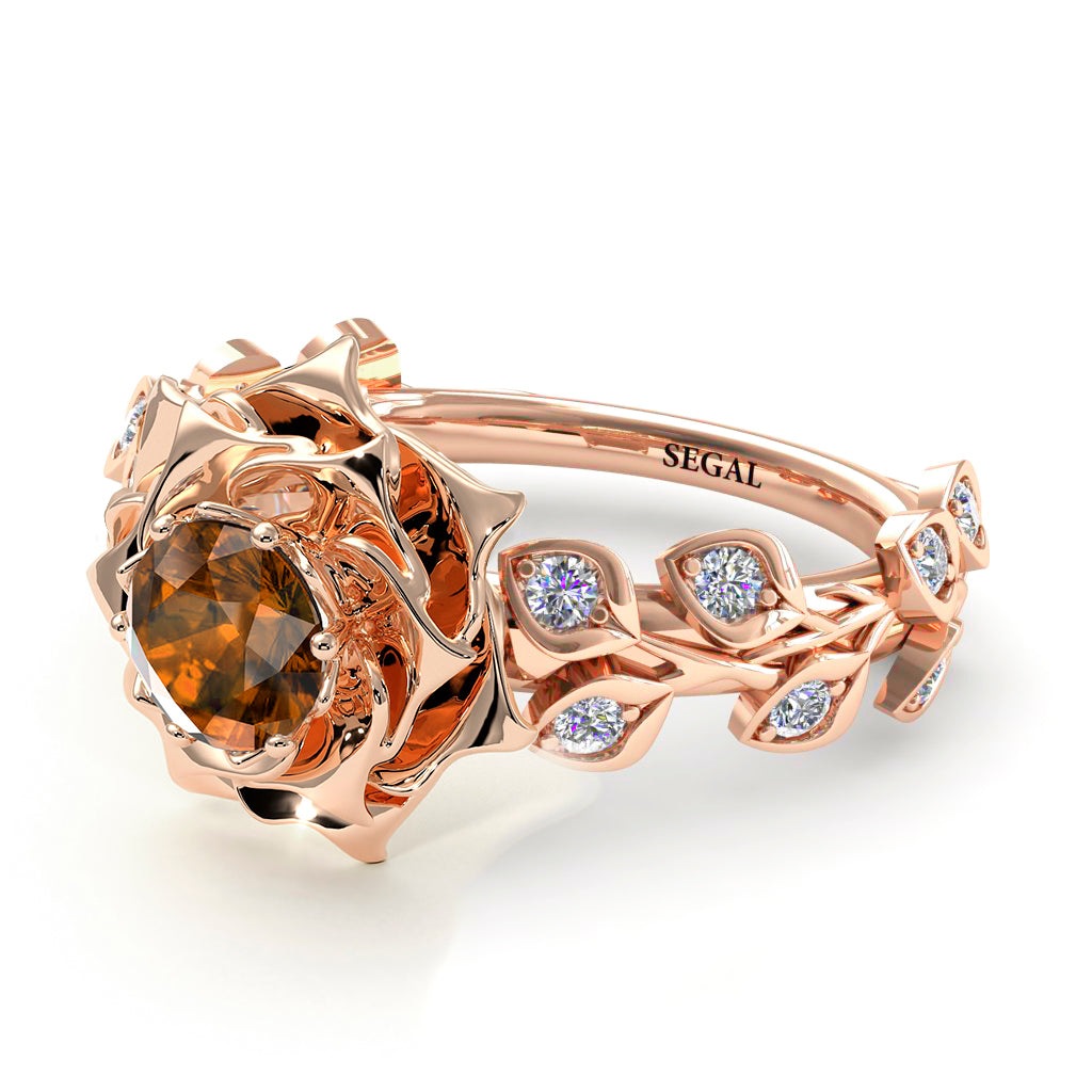 Rose Flower And Leaves - Diana no. 1102