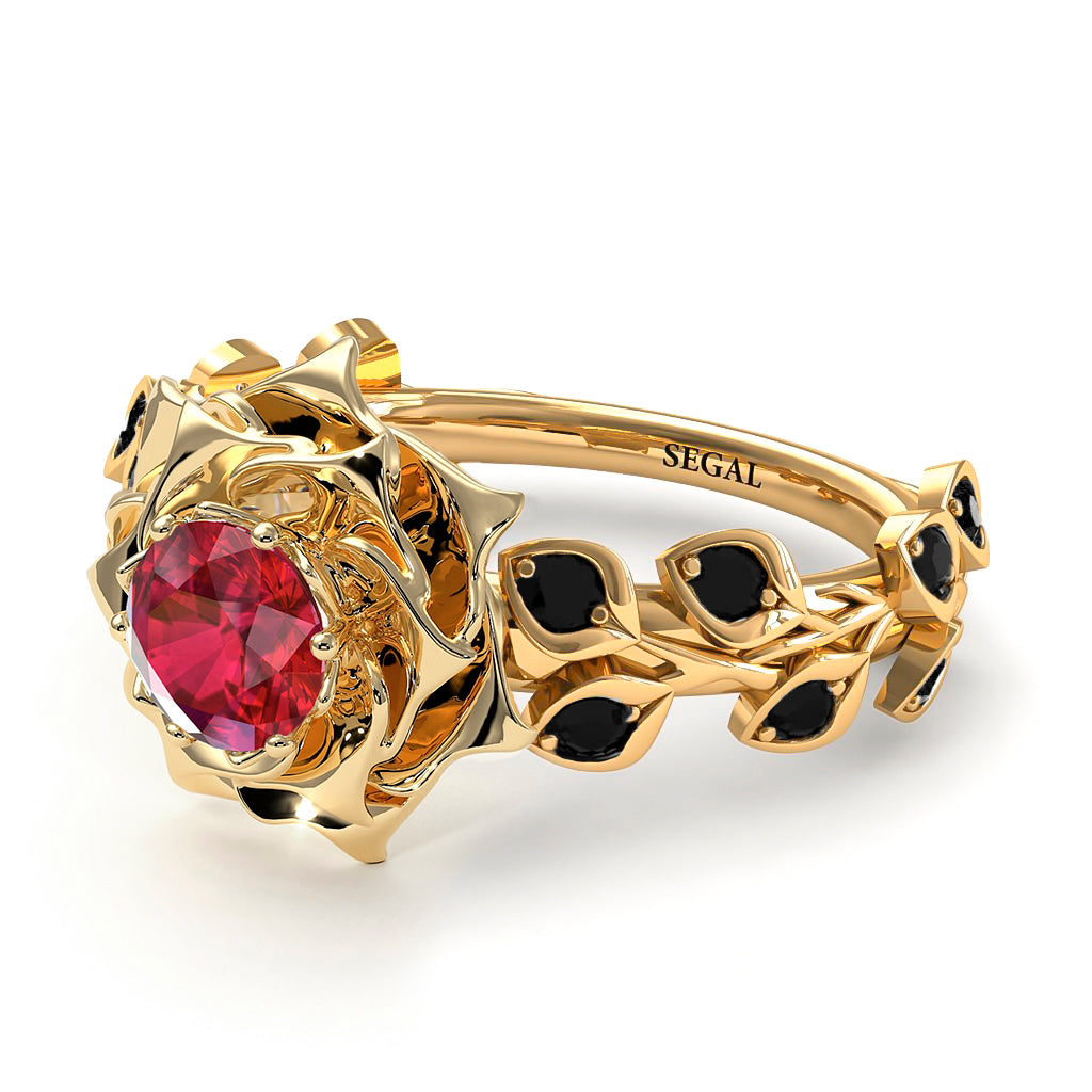 Rose Flower And Leaves - Diana no. 22