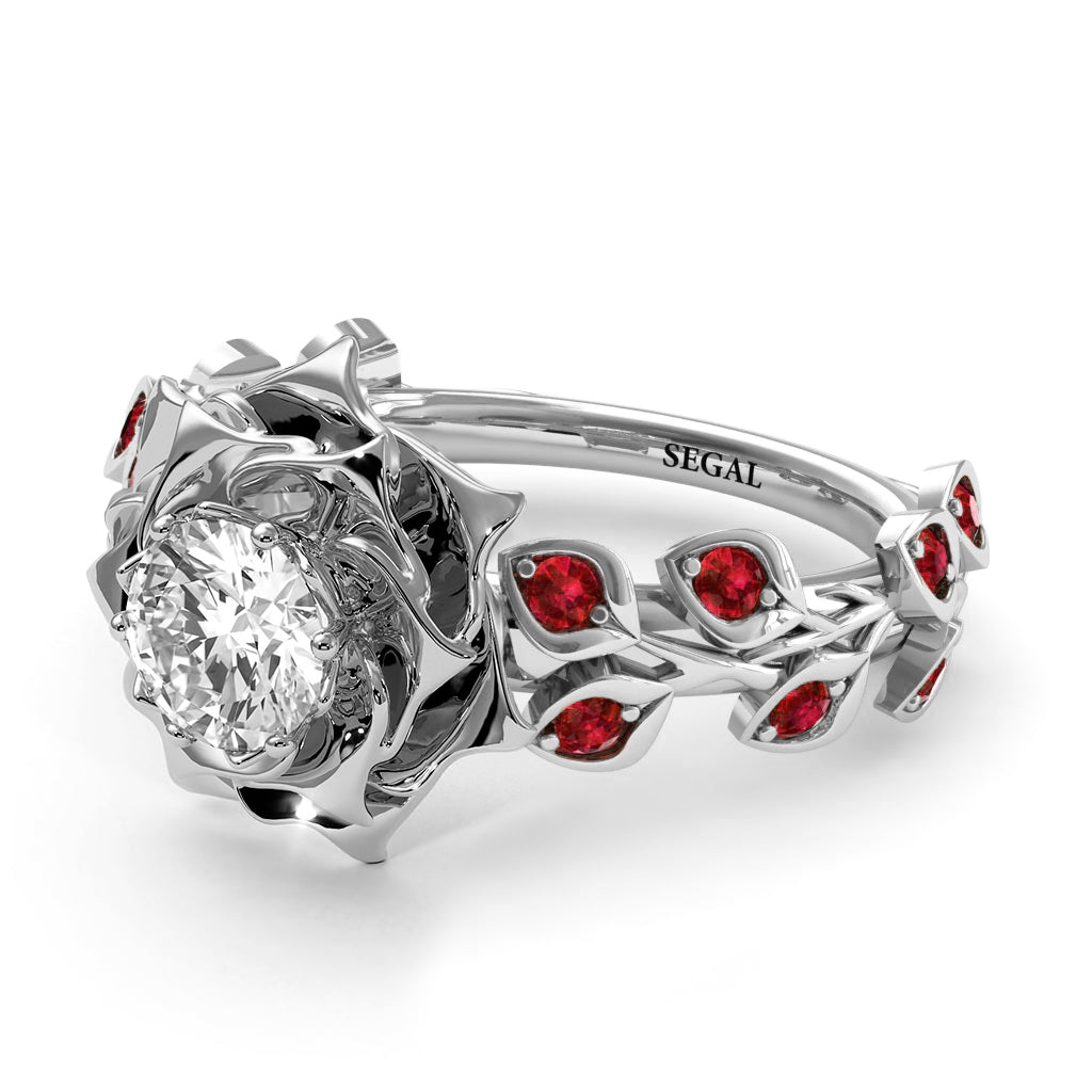 Rose Flower And Leaves - Diana no. 21